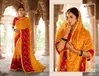 Ramrasiya Mor Chhadi Weaving Printed Chiffon Silk Saree Catalog

